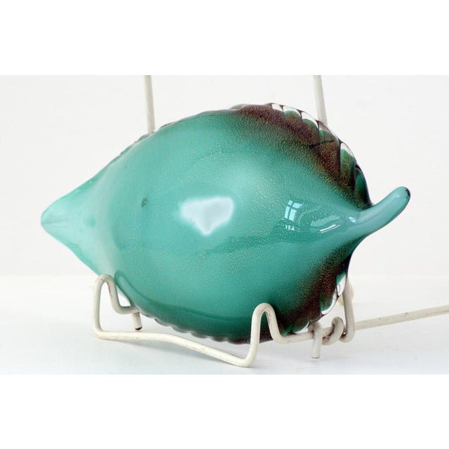 Murano Art Glass Leaf Bowl by Archimede Seguso, Italy, 1950s For Sale - Image 6 of 9