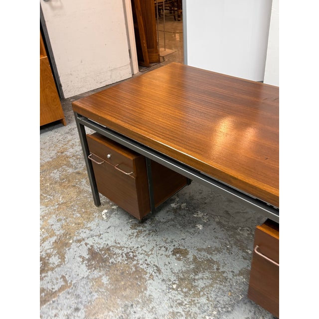 Mid-Century Modern Georges Frydman for Efa Executive Desk, Circa 1960's For Sale - Image 3 of 12