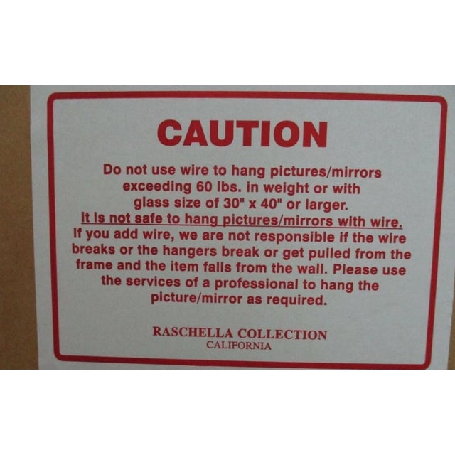 Traditional Raschella Home Design French Regency Hanging Wall Mirror Gold Carved For Sale - Image 3 of 10