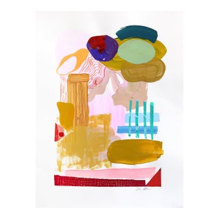 Momentous - Original Abstract Mixed Media Collage Painting on Paper by Shiri Phillips For Sale