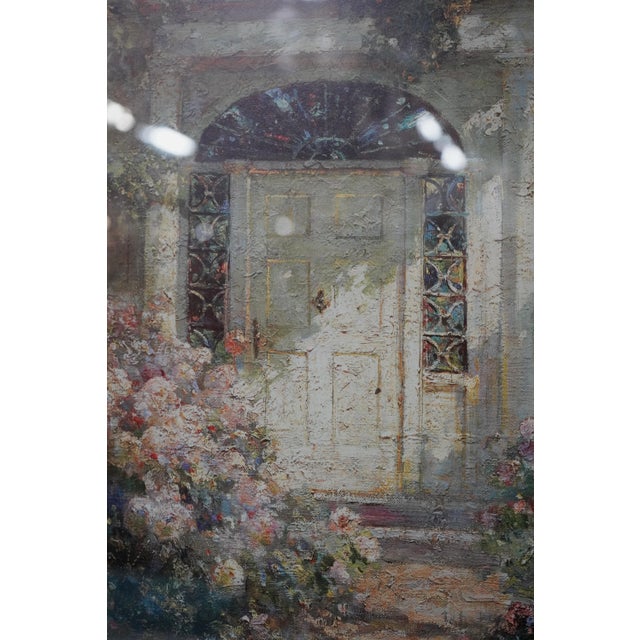 Framed Print of Oil Painting Front Door in Bloom For Sale - Image 9 of 11