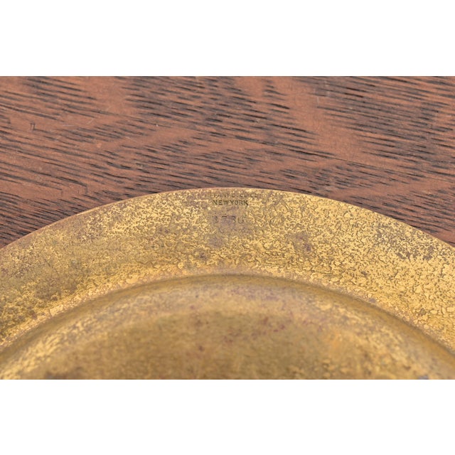 Bronze Tiffany Studios New York Bronze Charger Plate or Tray For Sale - Image 8 of 11