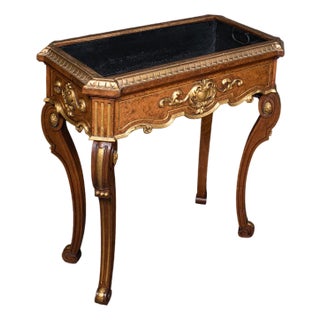 Antique Jardiniere Table, French, Walnut, Planter Stand, Decanter Caddy, Regency For Sale