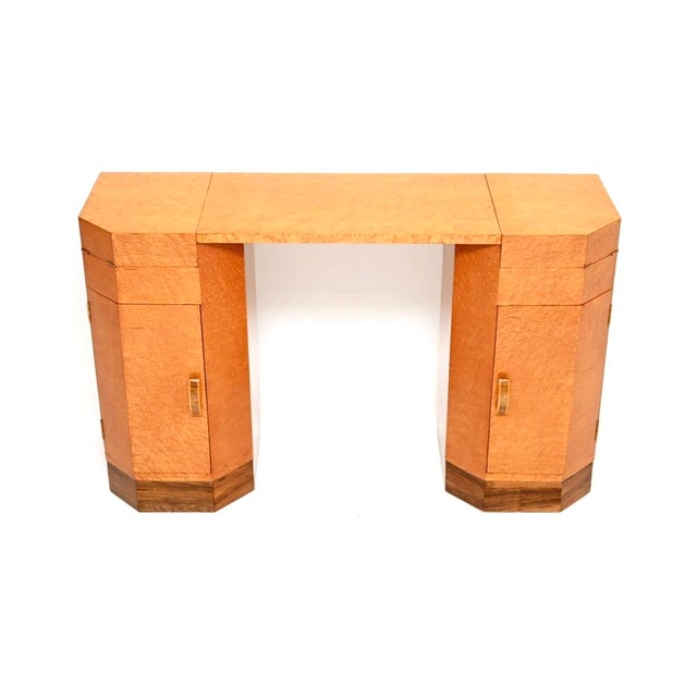 Art Deco Birdseye Maple Dressing Table, 1930 For Sale - Image 6 of 11