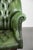 Large English Style Chesterfield Office Chair in Green Cowhide Leather For Sale - Image 9 of 18