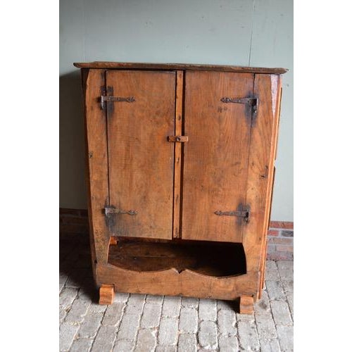 Antique Spanish Walnut Pantry Cupboard For Sale - Image 9 of 11