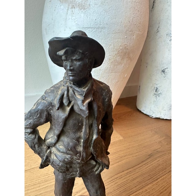 Grant Speed 1975 Bought 'Em for Two, Sold 'Em for One Bronze Statue For Sale - Image 15 of 15