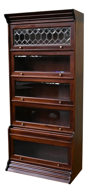 Legacy 5 Stack Barrister Bookcase - Brown Walnut