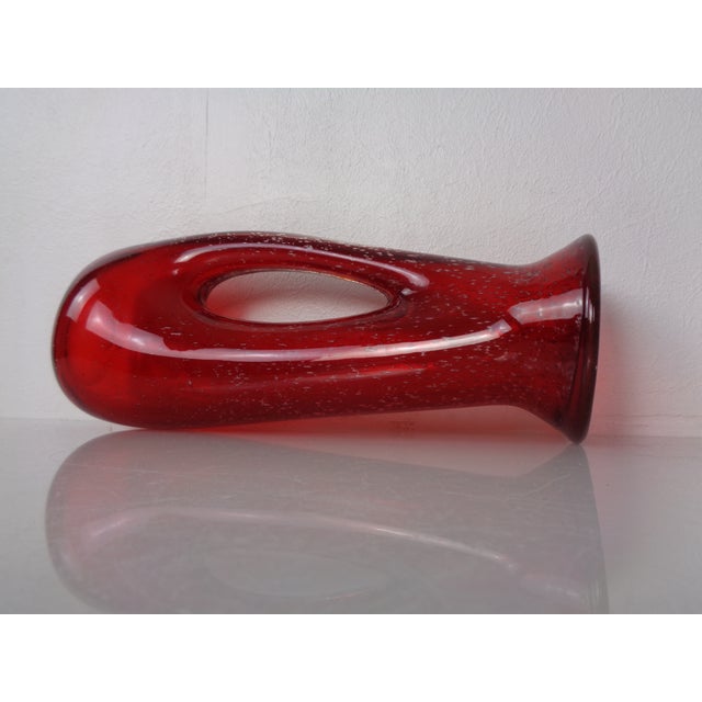 Red Murano Glass Vase, Italy, 1960s For Sale - Image 10 of 18