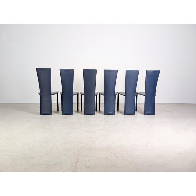 Italian Handmade Chairs by Psyra for Frag, 1980s, Set of 6 For Sale - Image 6 of 13