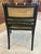 Black Antique Regency-Style Ebonized & Gilt Armchair With Cane Back & Green Velvet For Sale - Image 8 of 9