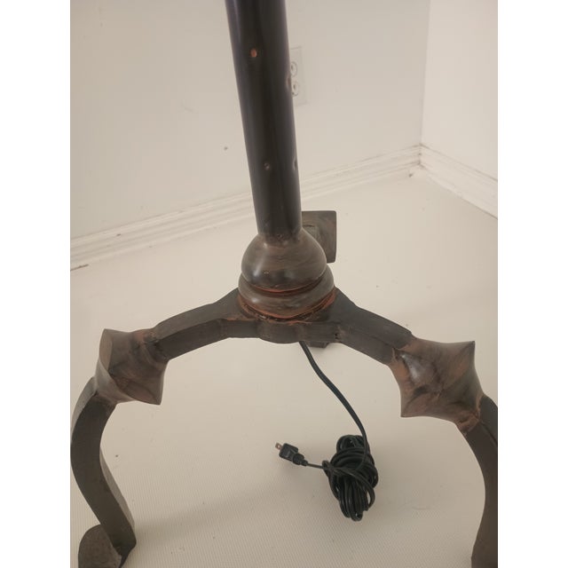Vintage Wrought Iron Floor Lamp For Sale - Image 12 of 15