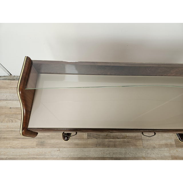 Entrance Dressing Table in Briar Root with Glass Tops, 1950 For Sale - Image 6 of 18