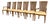 Henredon French Regency Louis XVI Carved Walnut Cane Back Dining Chairs, Set of Six For Sale