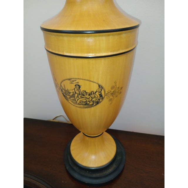 Mid-Century Modern Elevate Your Living Space With This Stunning Pair of Vintage Italian Neoclassical Urn Lamps. For Sale - Image 3 of 7