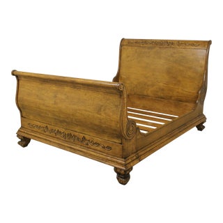 Guy Chaddock Queen Size Distressed Finish Sleigh Bed For Sale