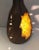 Ceramic and Yellow Glass Lamp, circa 1970 For Sale - Image 6 of 13