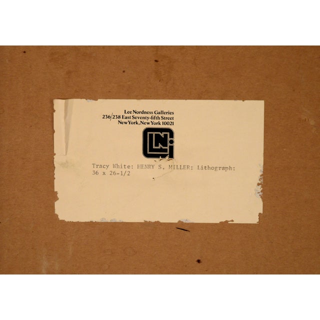 Stephen Tracy White by "Henry S. Miller" Lithograph in Ink on Paper, #3 of 8 For Sale - Image 9 of 10