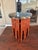 Workaday Handmade Vintage Black Marble Top & BoHo Asian Red Lacquered Wood Base Tabouret Table For Sale - Image 4 of 6