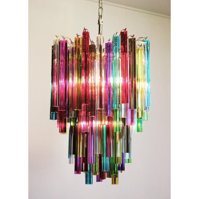 Blue Murano Glass Chandelier, 1990s For Sale - Image 8 of 10