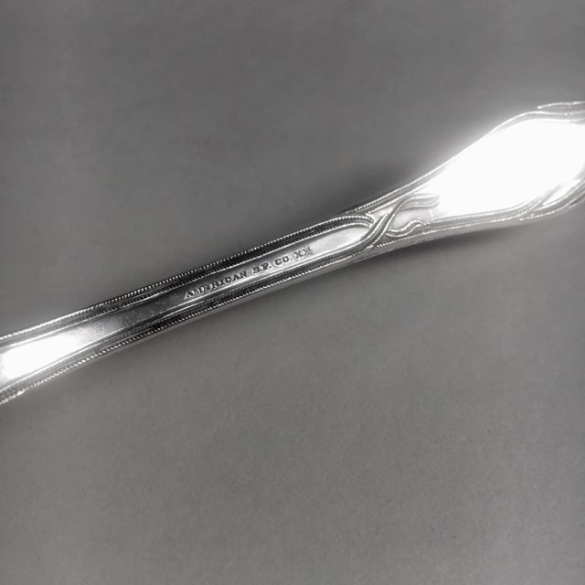 American Silver Sp Co. Silver Berry Spoon Circa 1900 For Sale - Image 10 of 13