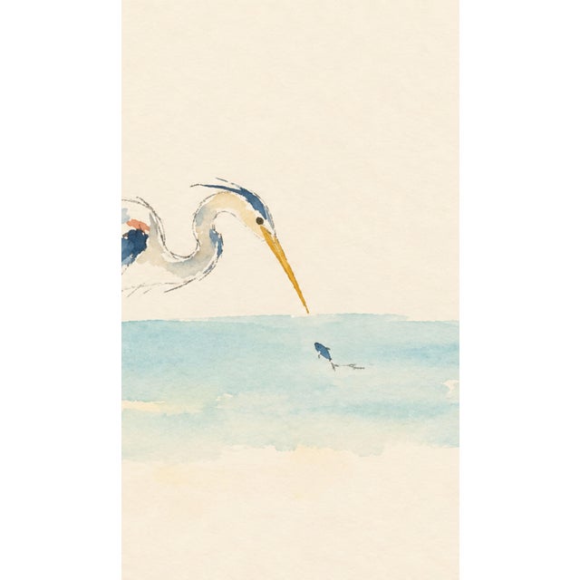 Not Yet Made - Made To Order Coastal Bird Art Print – Blue Heron in a Quiet Marsh, 30" X 20" For Sale - Image 5 of 7