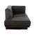 Animal Skin Visavis Leather Chaise Lounge Couch in Black from Brühl For Sale - Image 7 of 10