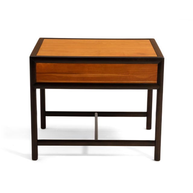 1960s Michael Taylor Baker Furniture New World Collection Two Tone End Table 1950s For Sale - Image 5 of 16