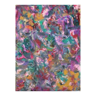 Flirt Original Abstract Oil Painting by Lisa Finlayson For Sale