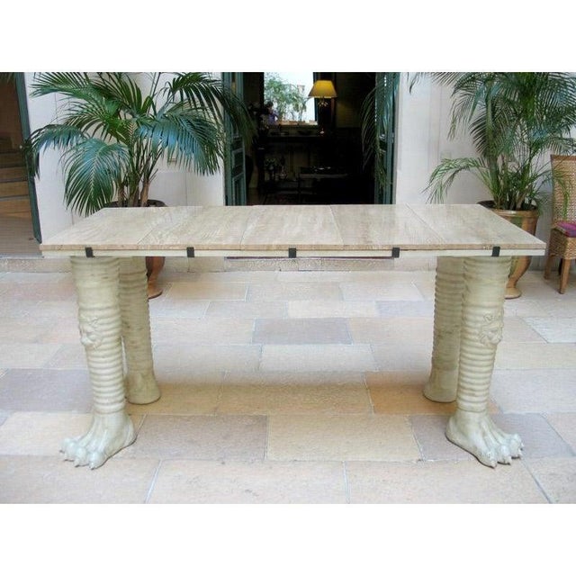 Jean-Charles Moreux Style French Neoclassical Display Console Table For Sale - Image 10 of 12