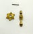 Henredon Henredon Small Brass Star Dear Drop Cabinet Pull For Sale - Image 4 of 6