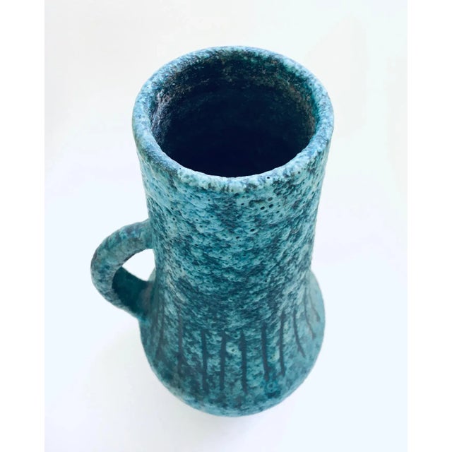 Art Ceramics Sgraffito Handle Vase by Alvino Bagni for Raymor, 1960s For Sale - Image 6 of 11