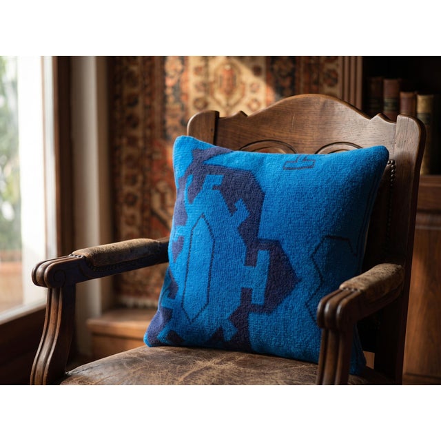 Tribal Totem Rug Cushion Cover For Sale In Los Angeles - Image 6 of 11