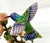 Jay Strongwater Dawn Hummingbird Tableau With Swarovski Crystals - Flora and Fauna Collection For Sale - Image 12 of 18