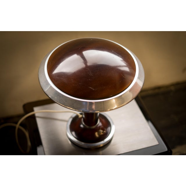 Art Deco Ocean Liner Lamp, 1930s-1940s, in Good conditions. Designed 1920 to 1949 This piece is attributed to the...