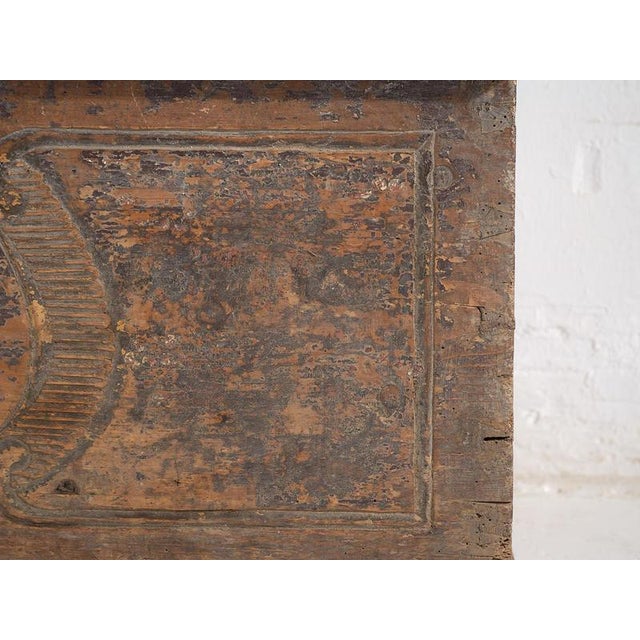 Antique Wood Chest, 1830s For Sale - Image 13 of 18