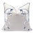 Marching Horses 20" Throw Pillow, Cream With Navy Trim For Sale