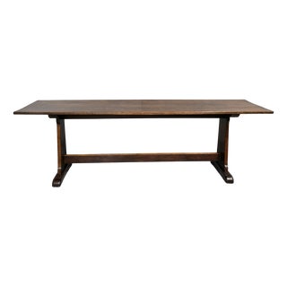 Large Farmhouse Refectory Dining Table in Oak, 1920s For Sale