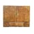 English Victorian Antique Leather Writing Box slope, tan leather with gold-tooled filigree, portable letter desk. This...