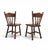 Victorian Oak Children's Stick Back Chairs, 1960s, Set of 2 For Sale - Image 4 of 15