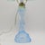 Art Deco Vintage Walther & Sohne Art Deco Frosted Blue Mermaid Boudoir Lamp For Sale - Image 3 of 12