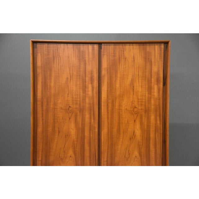 Danish Modern Teak Armoire Dresser For Sale In Boston - Image 6 of 12