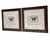 Wood Pair of John Richard Collection Butterfly Music Sheet Framed Art For Sale - Image 7 of 12