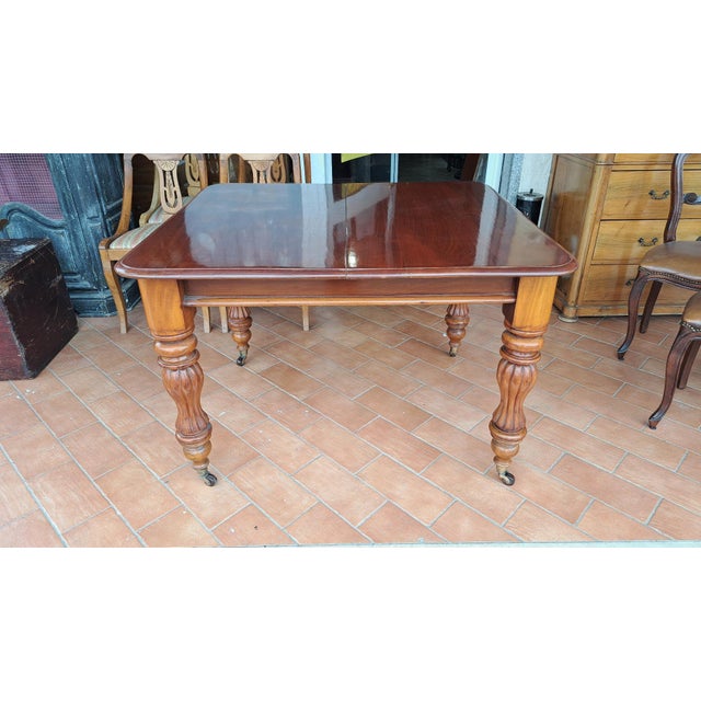 Victorian English Crank Table in Mahogany For Sale - Image 10 of 10