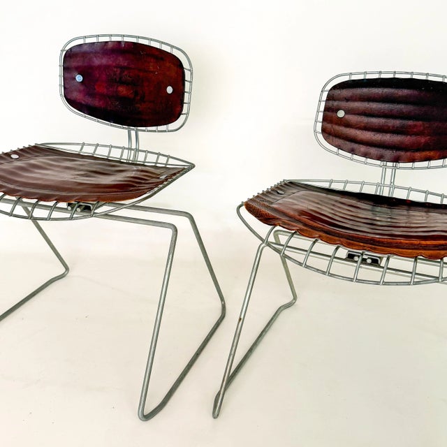 1970s Beaubourg Chairs by Laurent and Cadestin, 1976, Set of 2 For Sale - Image 5 of 10