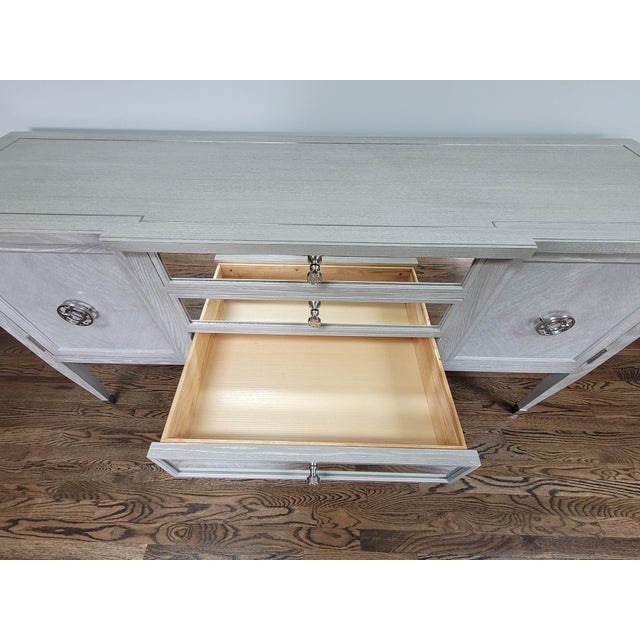 Traditional Bernhardt Traditional Sideboard Buffet - Antique Gray For Sale - Image 3 of 18