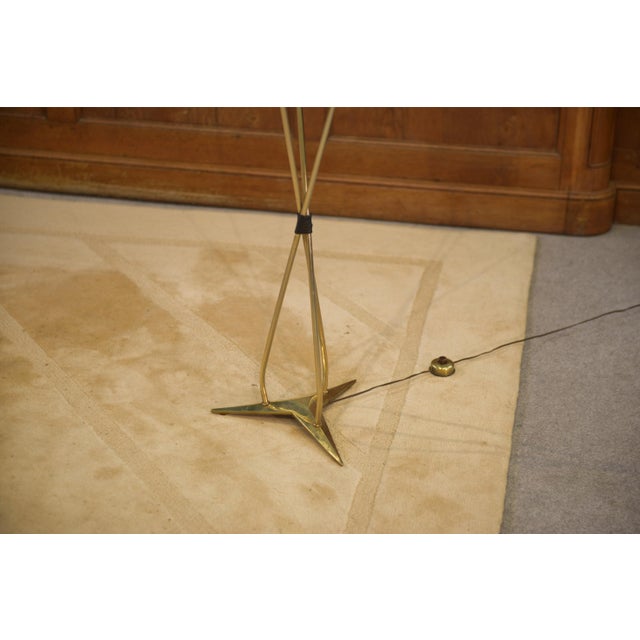 Gold 3-Arm Floor Lamp, 1960s For Sale - Image 8 of 10