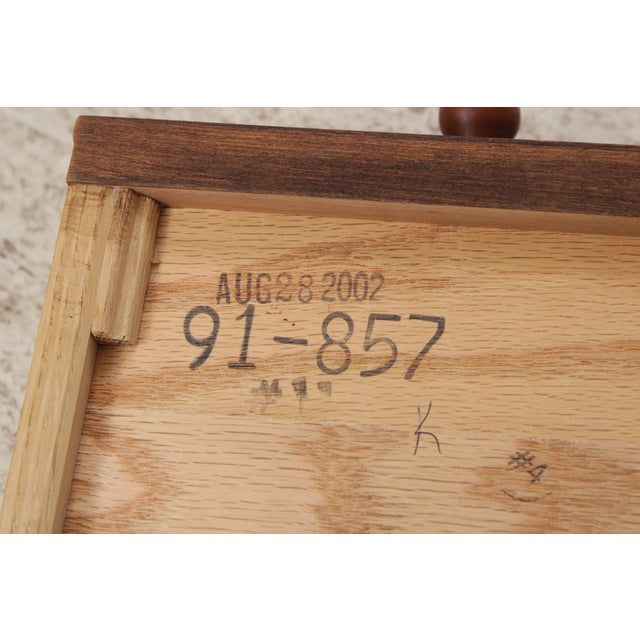 Stickley Mission Cherry 2 Drawer Sofa Table For Sale - Image 15 of 16