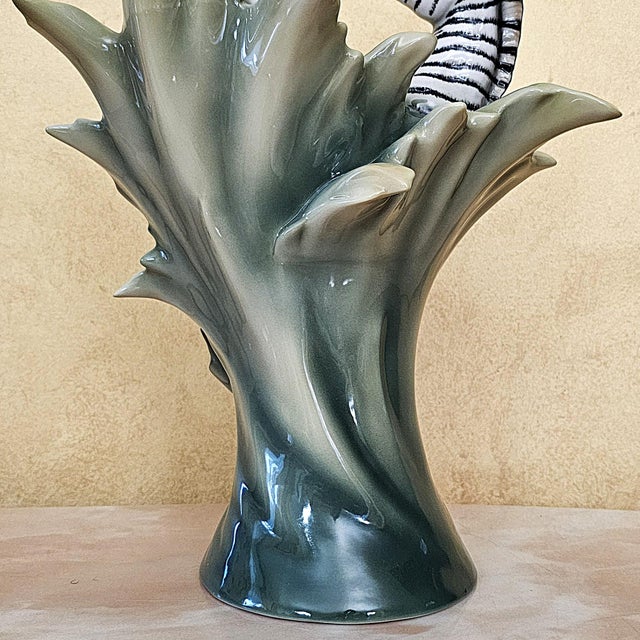 Franz Collection Jungle Beauties Safari Zebra Sculptural Porcelain Vase Fz00379 For Sale - Image 13 of 18