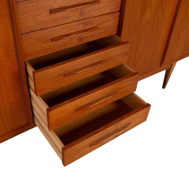 Wood Mid-Century Modern Wooden Sideboard in Teak from VKW Furniture For Sale - Image 7 of 18